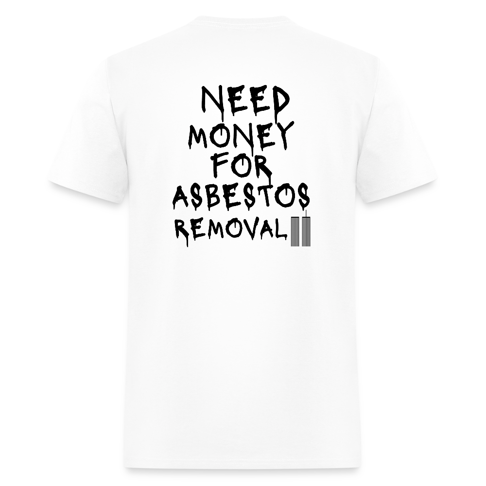 NEED MONEY Back Design T-Shirt - white