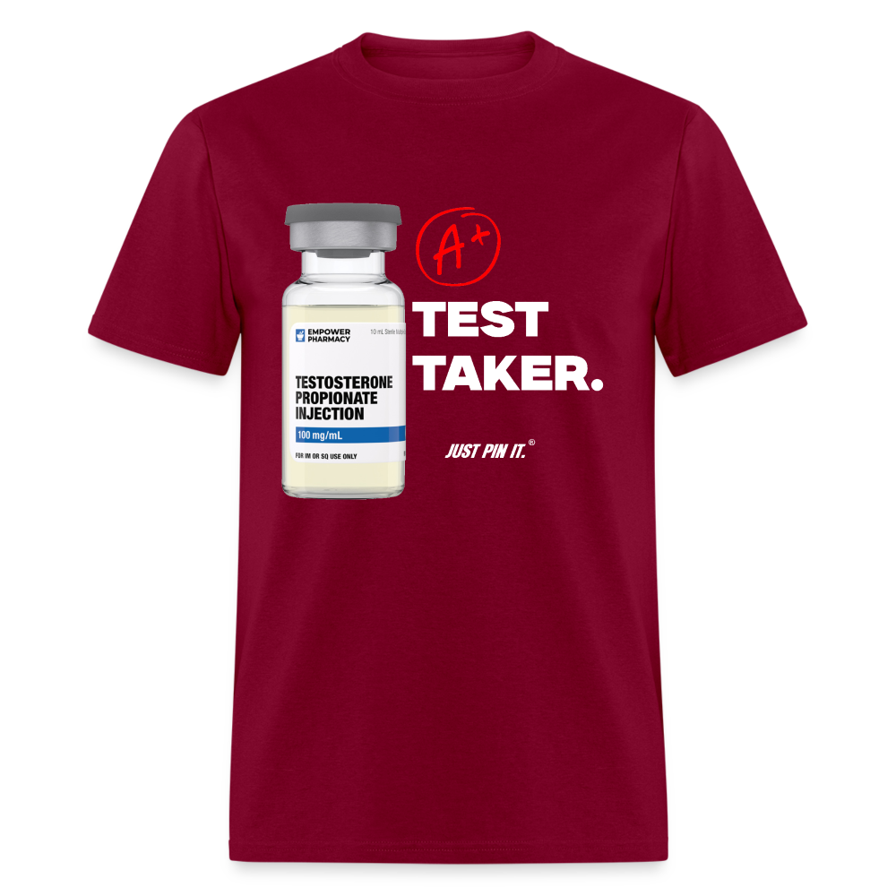 Test Taker T-Shirt - burgundy