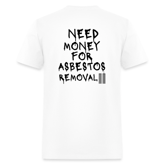 NEED MONEY Back Design T-Shirt - white