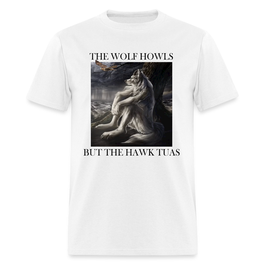 The Wolf Howls, But the Hawk Tuas - white