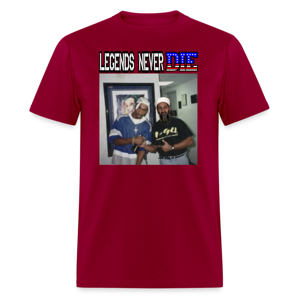 Legends Never Die T-Shirt - dark red