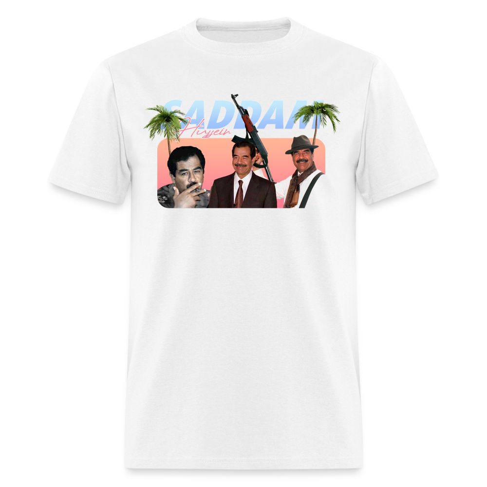 Saddam Hussein Tee - white