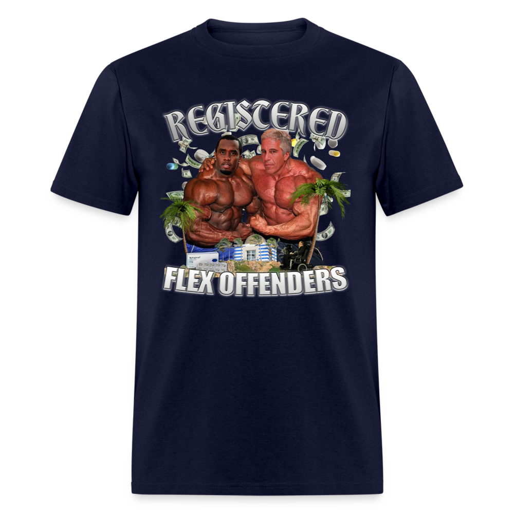 Registered Flex Offenders T-Shirt - navy