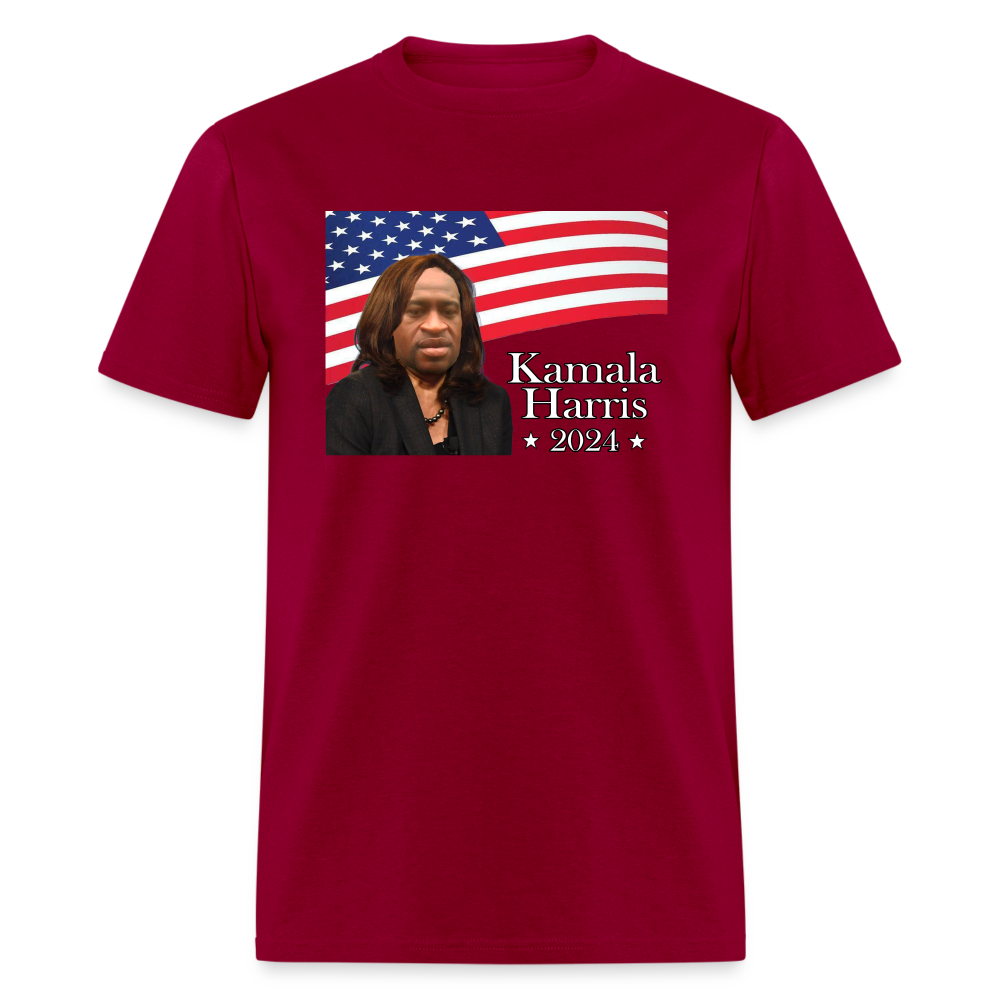 Kamala Harris Tee - dark red