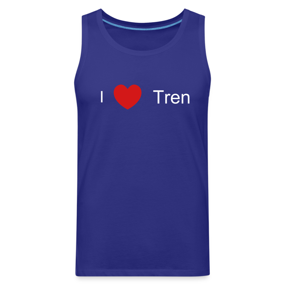 I Love Tren Tank - royal blue