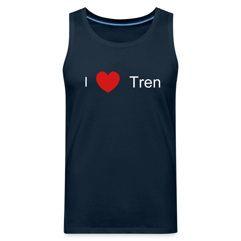 I Love Tren Tank - deep navy