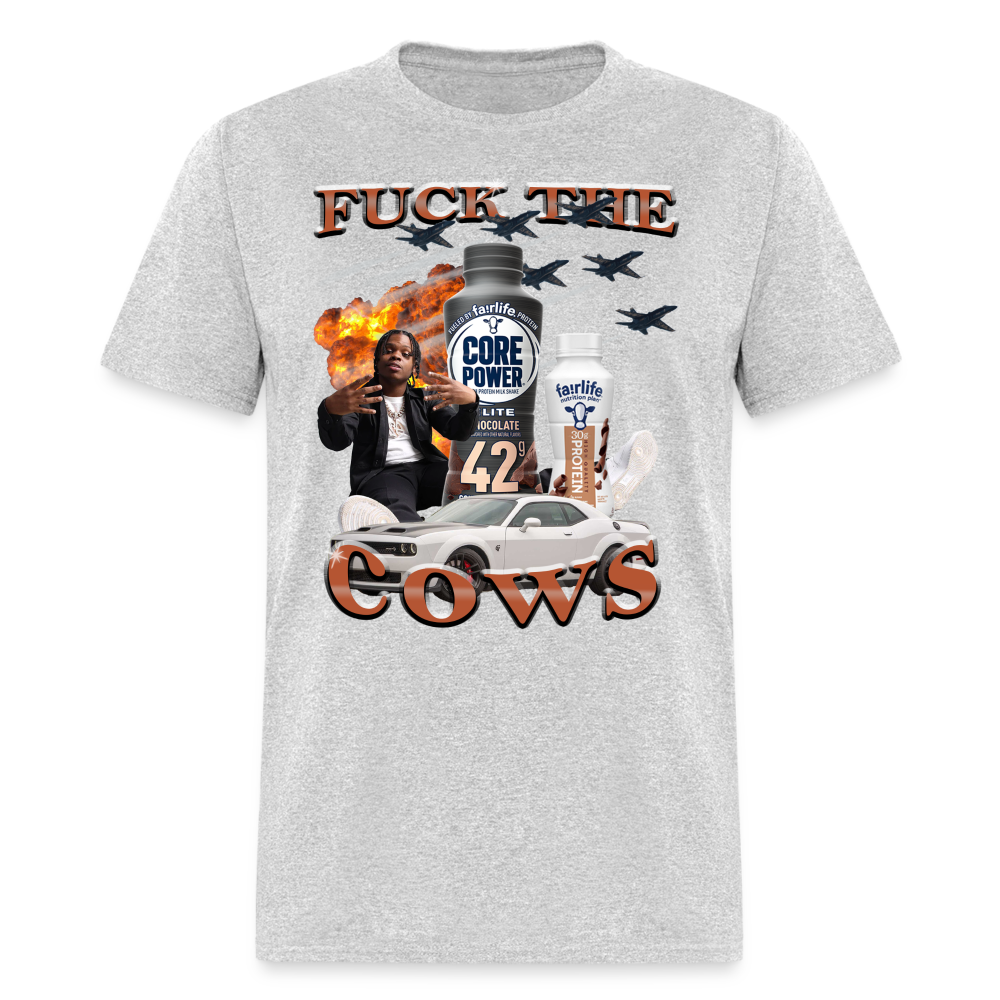 Fuck The Cows - heather gray