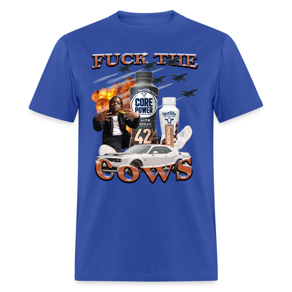 Fuck The Cows - royal blue