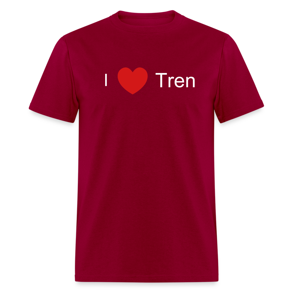 I love Tren - dark red